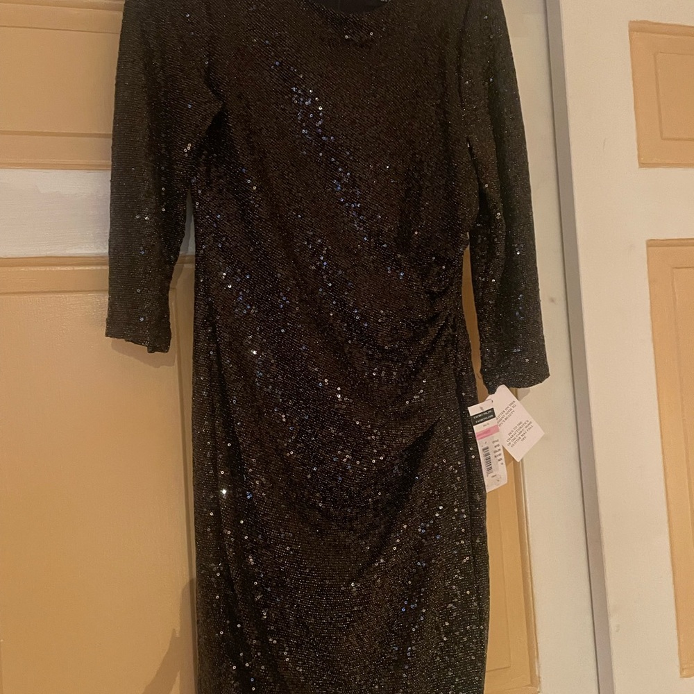 Elegant Copper Colored Sequin Dress